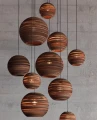 Ball pendant lamp Scraplights Moon10 Natural - Graypants