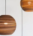 Lampa wisząca kula Scraplights Moon10 Natural - Graypants