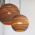 Ball pendant lamp Scraplights Moon14 Natural - Graypants