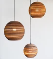 Lampa wisząca kula Scraplights Moon18 Natural - Graypants