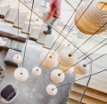 Ball pendant lamp Scraplights Moon14 Blonde - Graypants