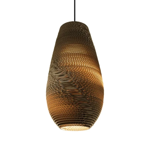 Lampa designerska wisząca Scraplights Drop18 Natural - Graypants