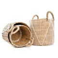 Kosz z trawy morskiej Straight Macrame L - Bazar Bizar