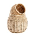 Woven basket Luziru M rattan and banana leaves - Bazar Bizar