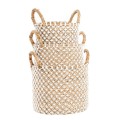 Kosz boho Crossed Macrame M z trawy morskiej - Bazar Bizar
