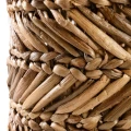 Kosz pleciony z liści bananowca Zigzag L - Bazar Bizar