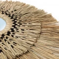 Boho decorative mirror Havana grass and cotton - Bazar Bizar