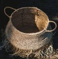 Decorative basket Raffia Deluxe L - Bazar Bizar
