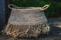 Decorative basket Raffia Deluxe L - Bazar Bizar