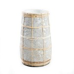 Wazon Cutie Concrete S terakota i rattan - Bazar Bizar
