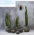 Terracotta flowerpot cover Funky L - Bazar Bizar