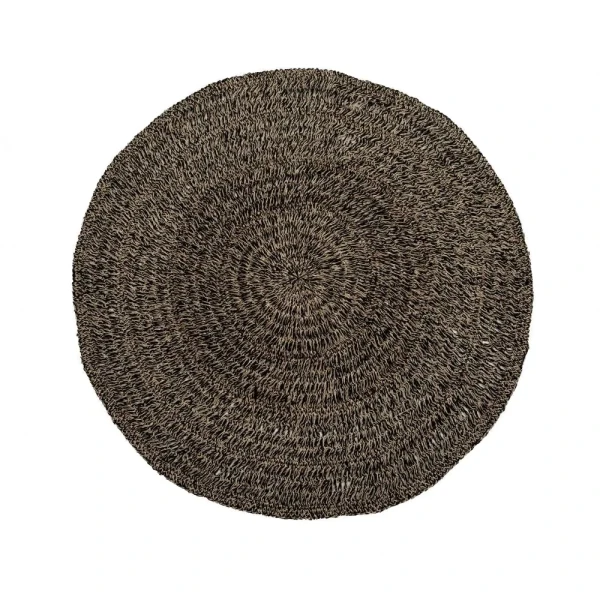 Round braided rug Bajn150 raffia sisal palm - Bazar Bizar