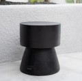 Black wooden table Warmi suar wood - Bazar Bizar