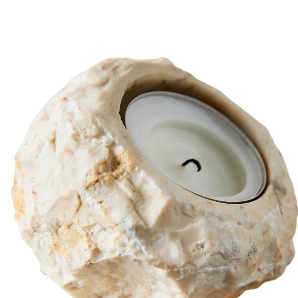 Marble tealight holder Batu - Muubs