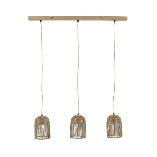 Lampa wisząca ze sznurka trzypunktowa Casita - Pomax
