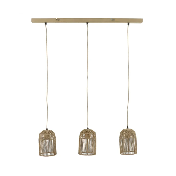 Lampa wisząca ze sznurka trzypunktowa Casita - Pomax