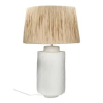 Lampa stołowa Felisa 62 biała z pulpy papierowej - Pomax