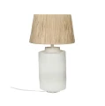 Lampa stołowa Felisa 42 biała z pulpy papierowej - Pomax