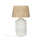 Lampa stołowa Felisa 42 biała z pulpy papierowej - Pomax