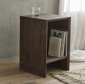 Wooden nightstand Napo mango - Nordal