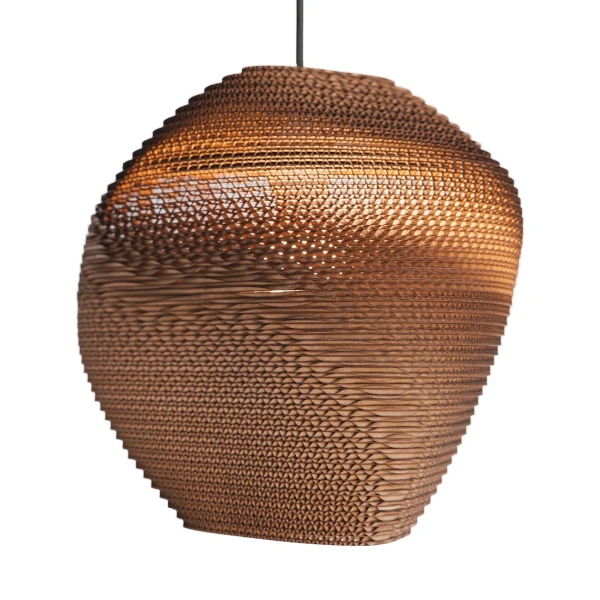 Designerska lampa sufitowa Scraplights Pebbles Allyn Natural Ø36 - Graypants