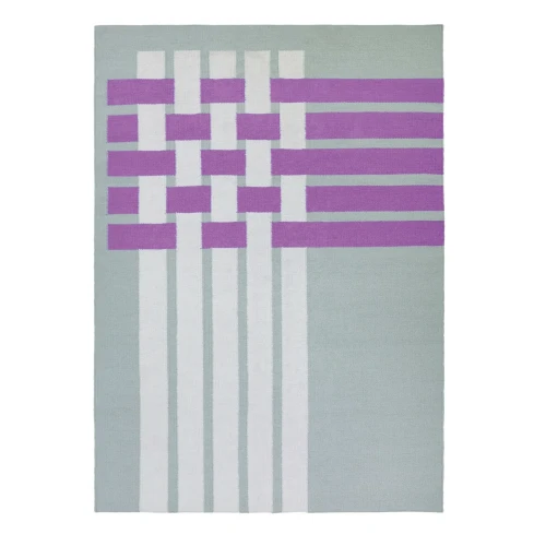 Wool rug Bond Aqua 170x240 - Finarte