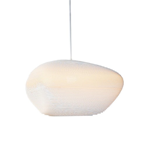 Biała lampa wisząca Scraplights Pebbles Madison White Ø56 - Graypants