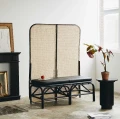 Stolik pomocniczy marmurowy blat Erie Black Ø40 - Nordal