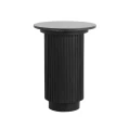 Stolik pomocniczy marmurowy blat Erie Black Ø40 - Nordal