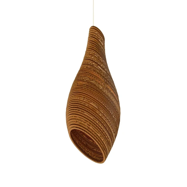 Lampa wisząca Scraplights Nest24 Natural Ø24 - Graypants