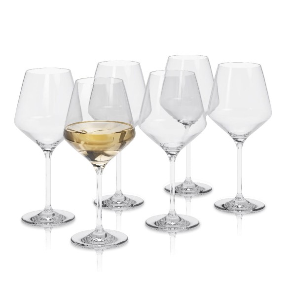 Elegant white wine glass Legio Nova 0.38L, 6 pcs - Eva Solo