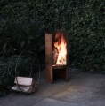 Palenisko z grillem FireCylinder, stal corten - Eva Solo