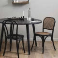 Krzesło z plecionką wiedeńską Wicky Black Natural - Nordal