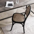 Krzesło z plecionką wiedeńską Wicky Black Natural - Nordal