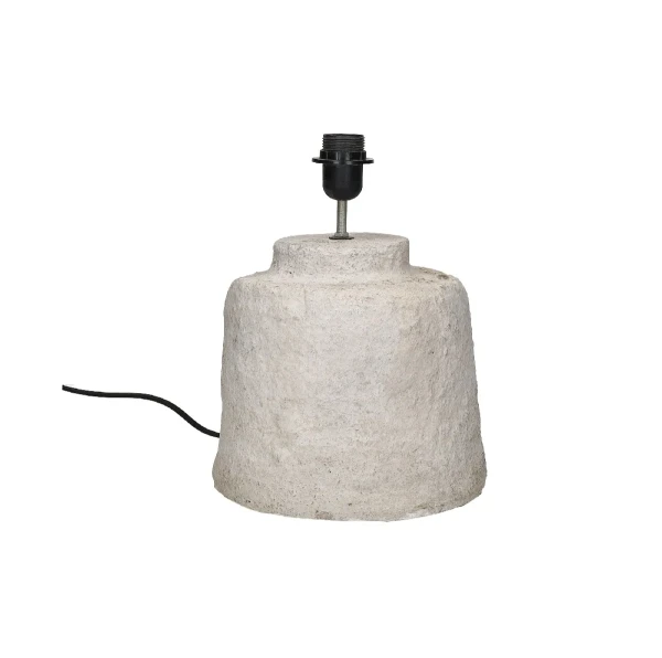 Designerska podstawa do lampy stołowej Medea Off-White z pulpy papierowej - Pomax