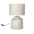 Designerska podstawa do lampy stołowej Medea Off-White z pulpy papierowej - Pomax