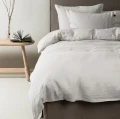 Linen duvet cover 220x220 beige Sunrise Fog Premium - Himla