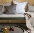 Decorative linen pillowcase Sunshine Ash 50x50, grey - Himla