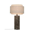 Lampa stołowa marmurowa Takai z lnianym kloszem - DFTP by Nordlux