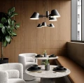 Lampa wisząca czarna trzy klosze Stay - DFTP by Nordlux