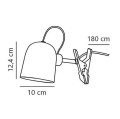 Lampka z klipsem biała Angle - DFTP by Nordlux