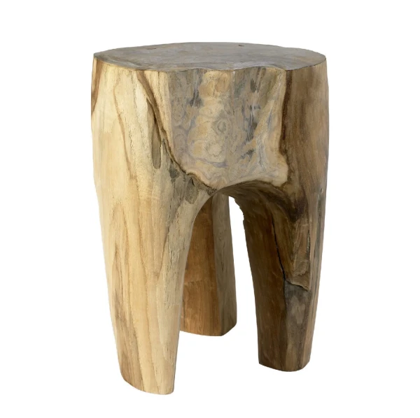 Taboret drewniany, teak - Nordal