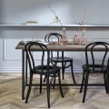 Krzesło drewniane czarne gięte Bistro Black - Nordal