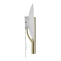 Nowoczesny kinkiet Furiko Brushed Brass - DFTP by Nordlux