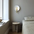 Nowoczesny kinkiet Furiko Brushed Brass - DFTP by Nordlux