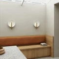Nowoczesny kinkiet Furiko Brushed Brass - DFTP by Nordlux