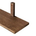 Półka drewniana dębowa Toronto Dark Oil Oak 93 cm - Muubs