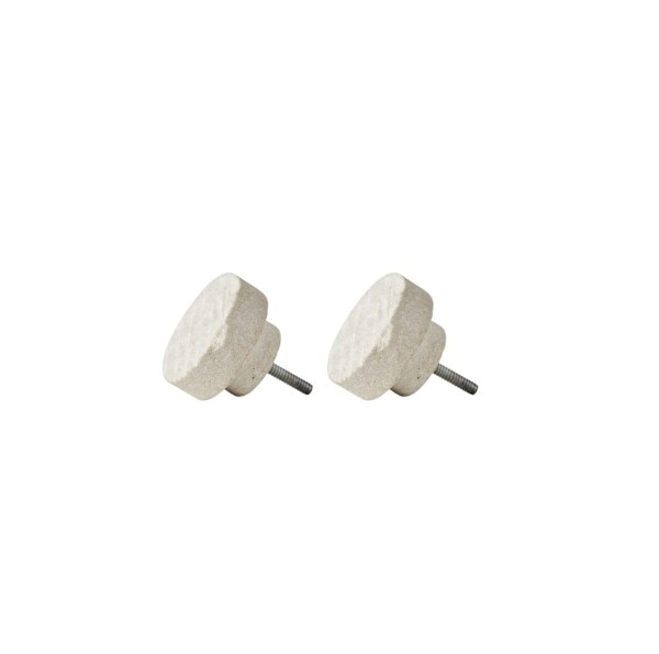 Wieszaczki łazienkowe Kama, z piaskowca, 2-pak - Muubs