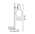 Lampa stołowa szklana Arild - Nordlux