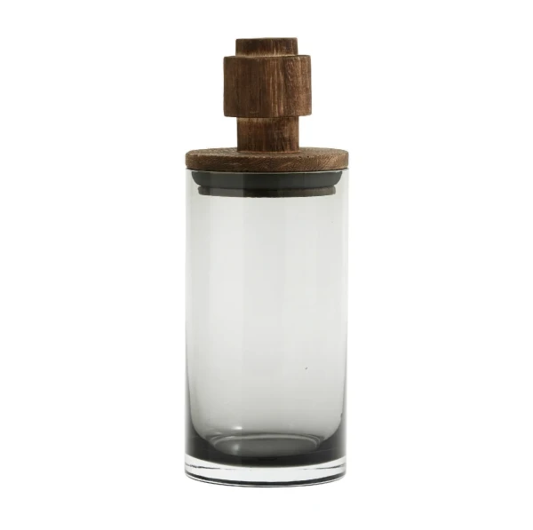 Pojemnik kuchenny Salvie 900 ml, szkło i drewno - Nordal